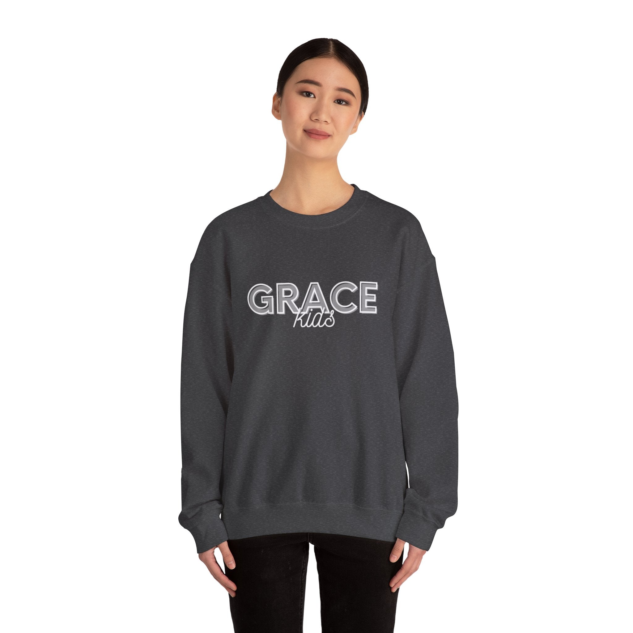 Grace Kids Sweatshirt — Soft Crewneck, "GRACE kids", Embroidered Design