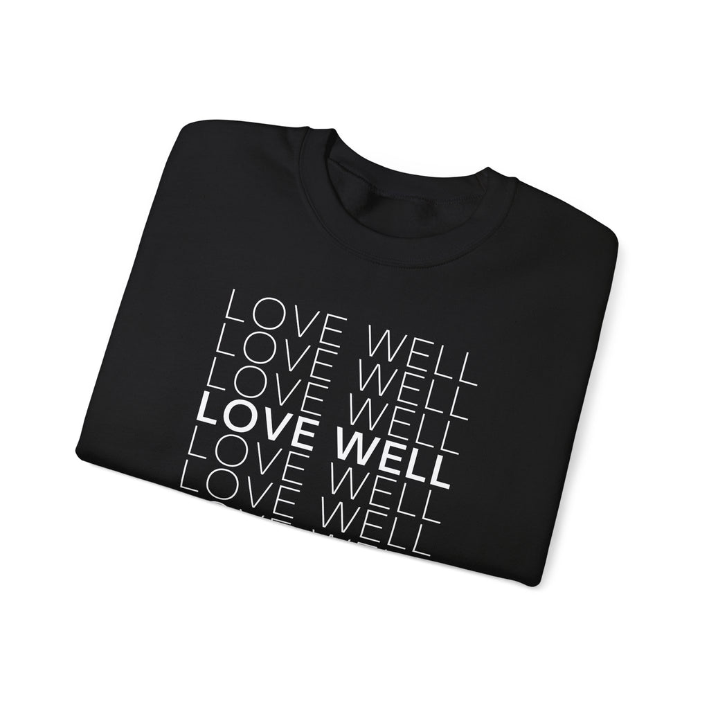 Love Well Repeated Graphic Sweatshirt — Minimalist Crewneck