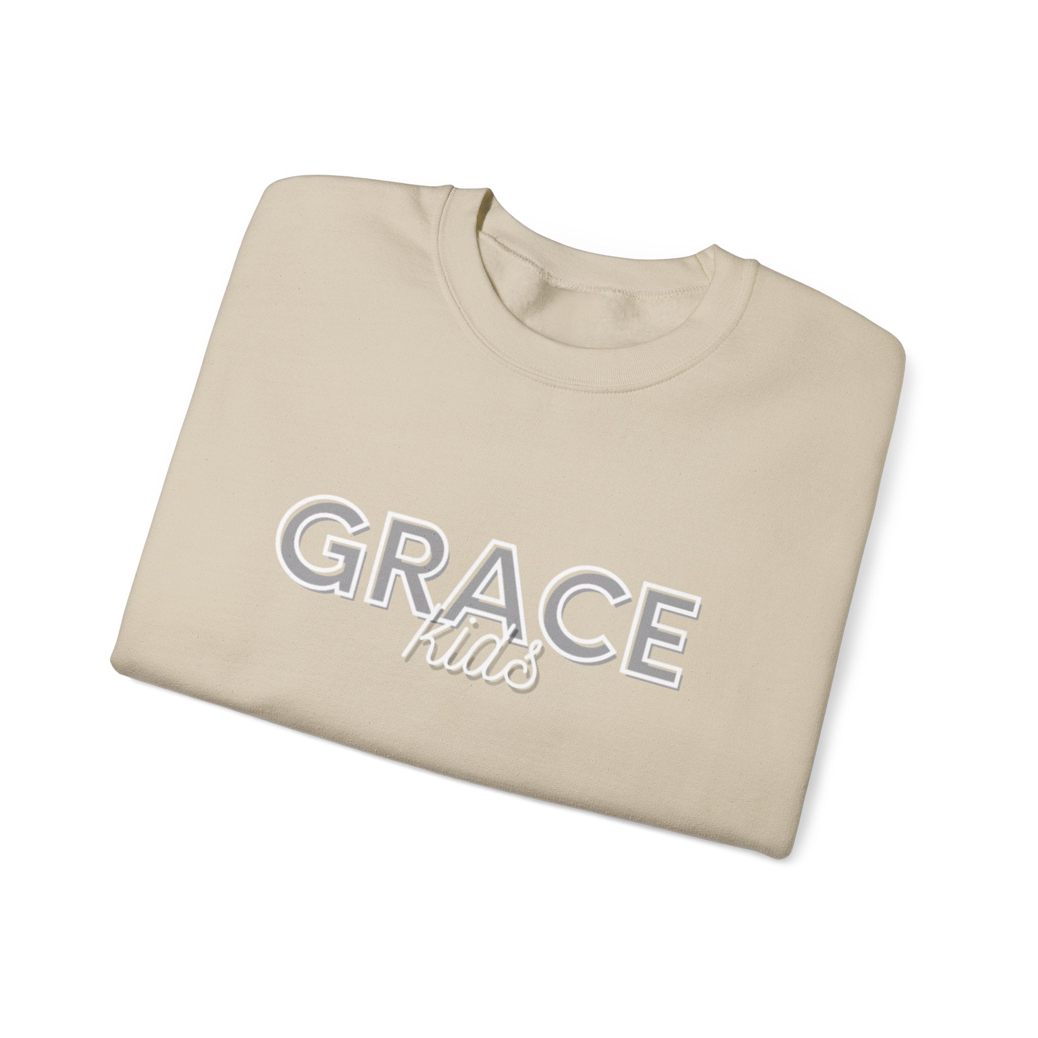 Grace Kids Sweatshirt — Soft Crewneck, "GRACE kids", Embroidered Design