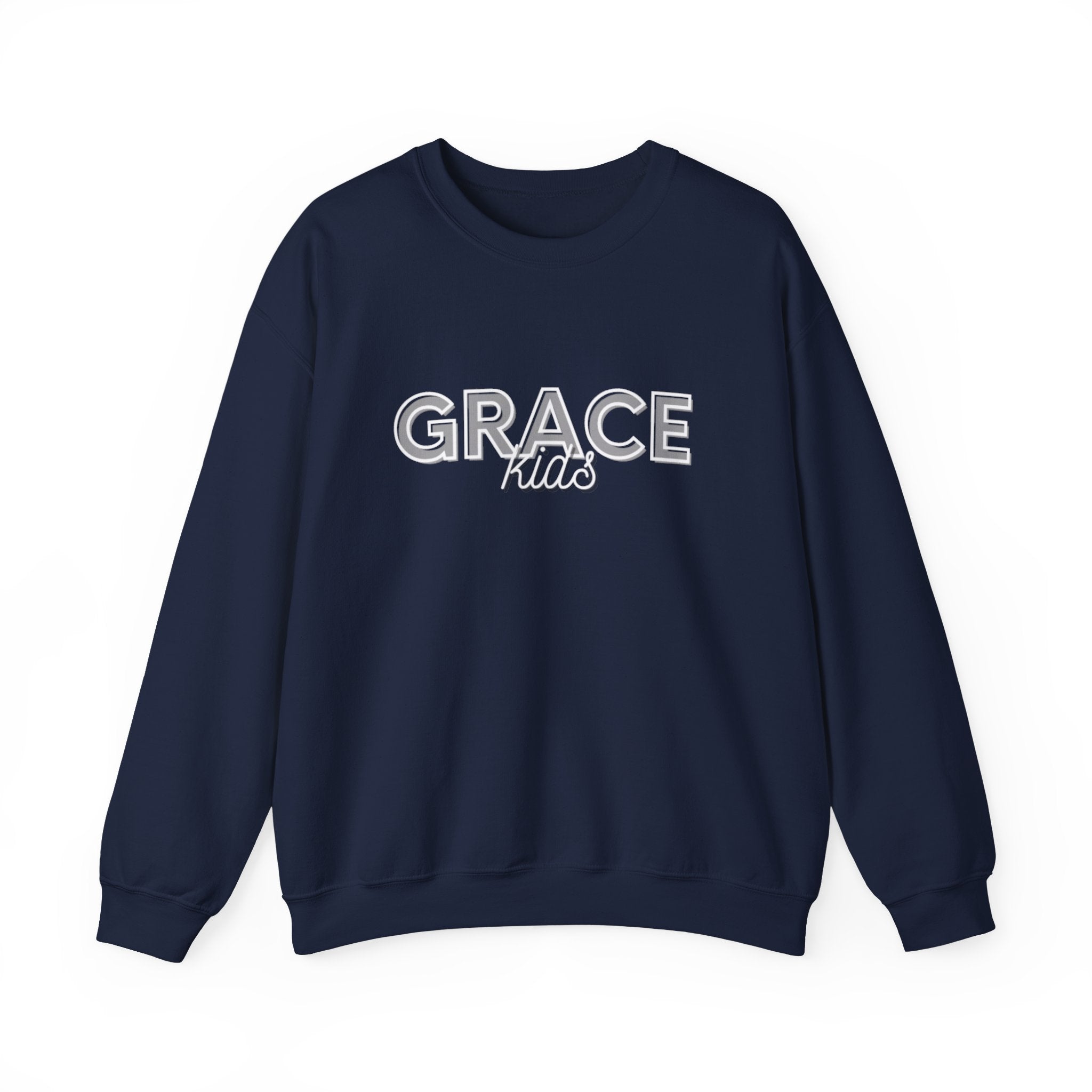 Grace Kids Sweatshirt — Soft Crewneck, "GRACE kids", Embroidered Design