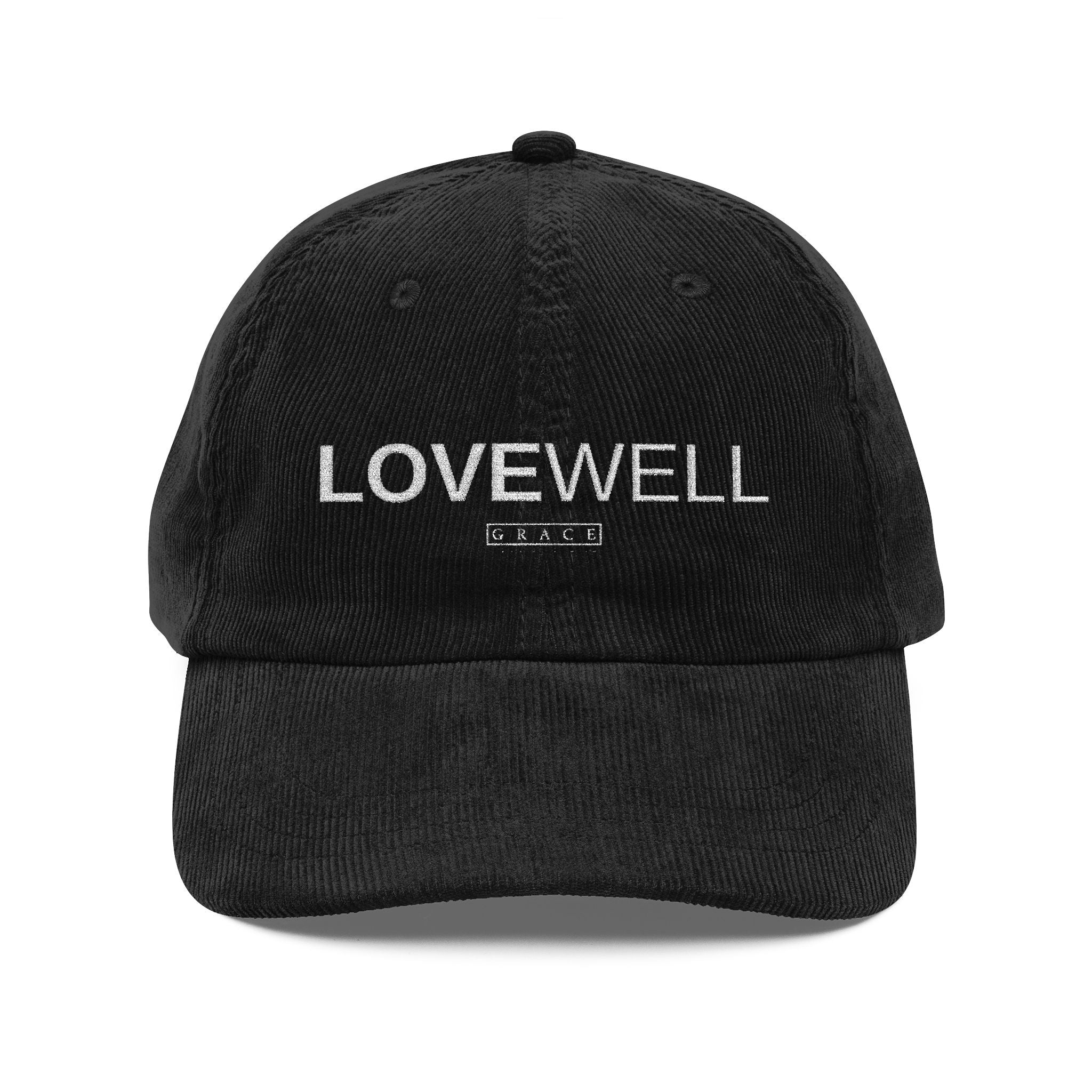 LoveWell Embroidered Corduroy Cap – Vintage Baseball Hat