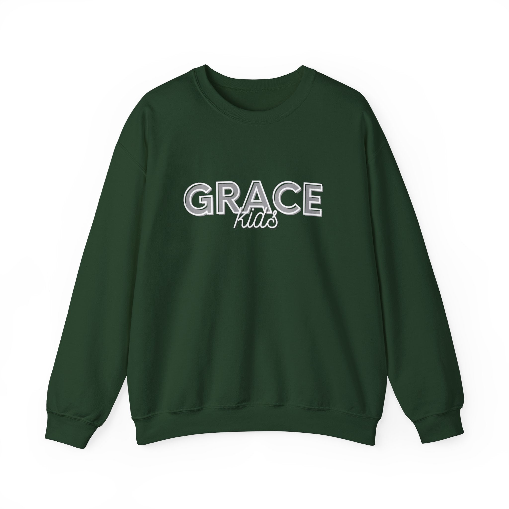 Grace Kids Sweatshirt — Soft Crewneck, "GRACE kids", Embroidered Design