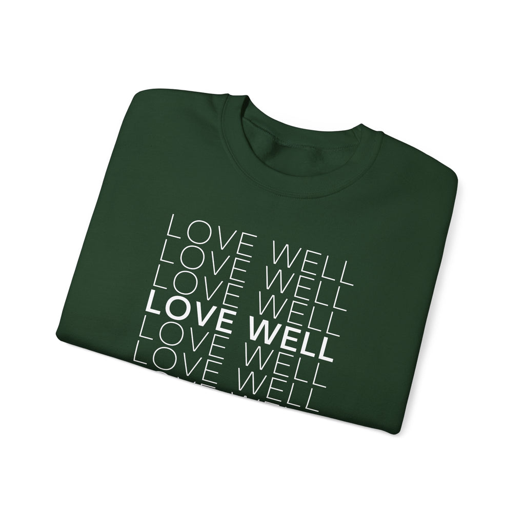 Love Well Repeated Graphic Sweatshirt — Minimalist Crewneck