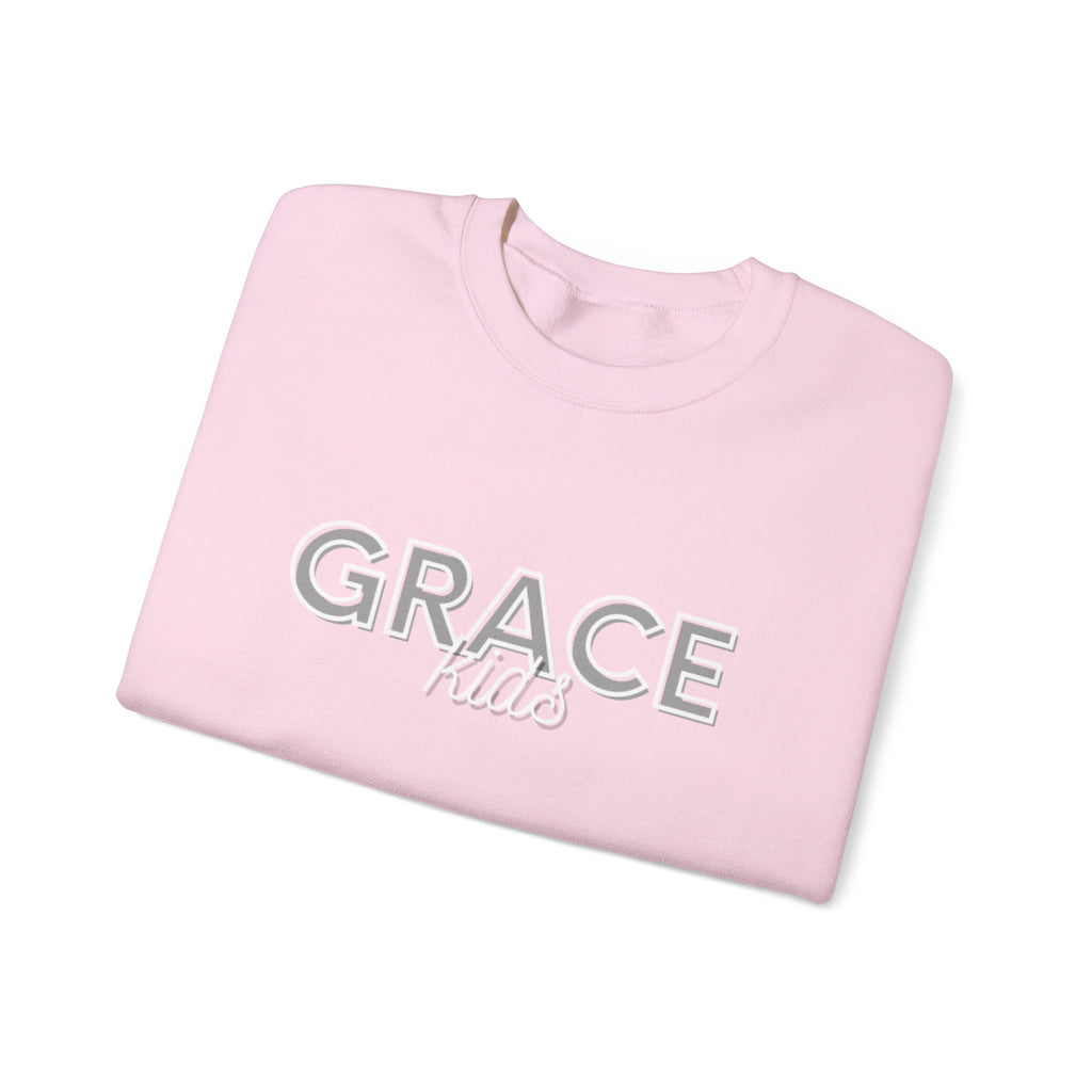 Grace Kids Sweatshirt — Soft Crewneck, "GRACE kids", Embroidered Design