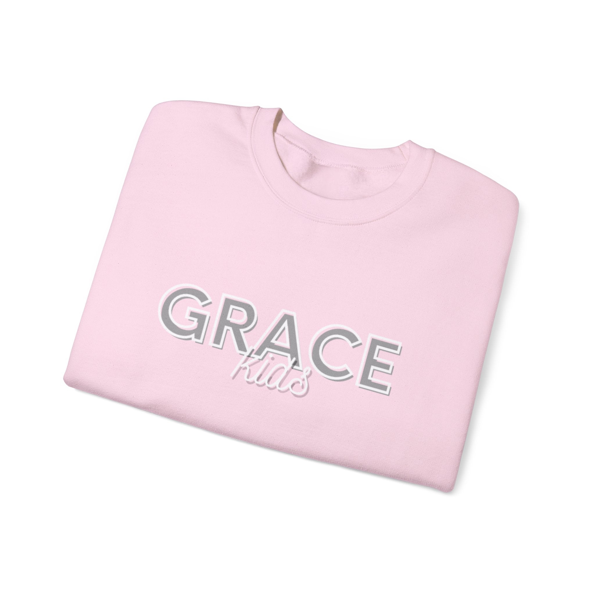 Grace Kids Sweatshirt — Soft Crewneck, "GRACE kids", Embroidered Design