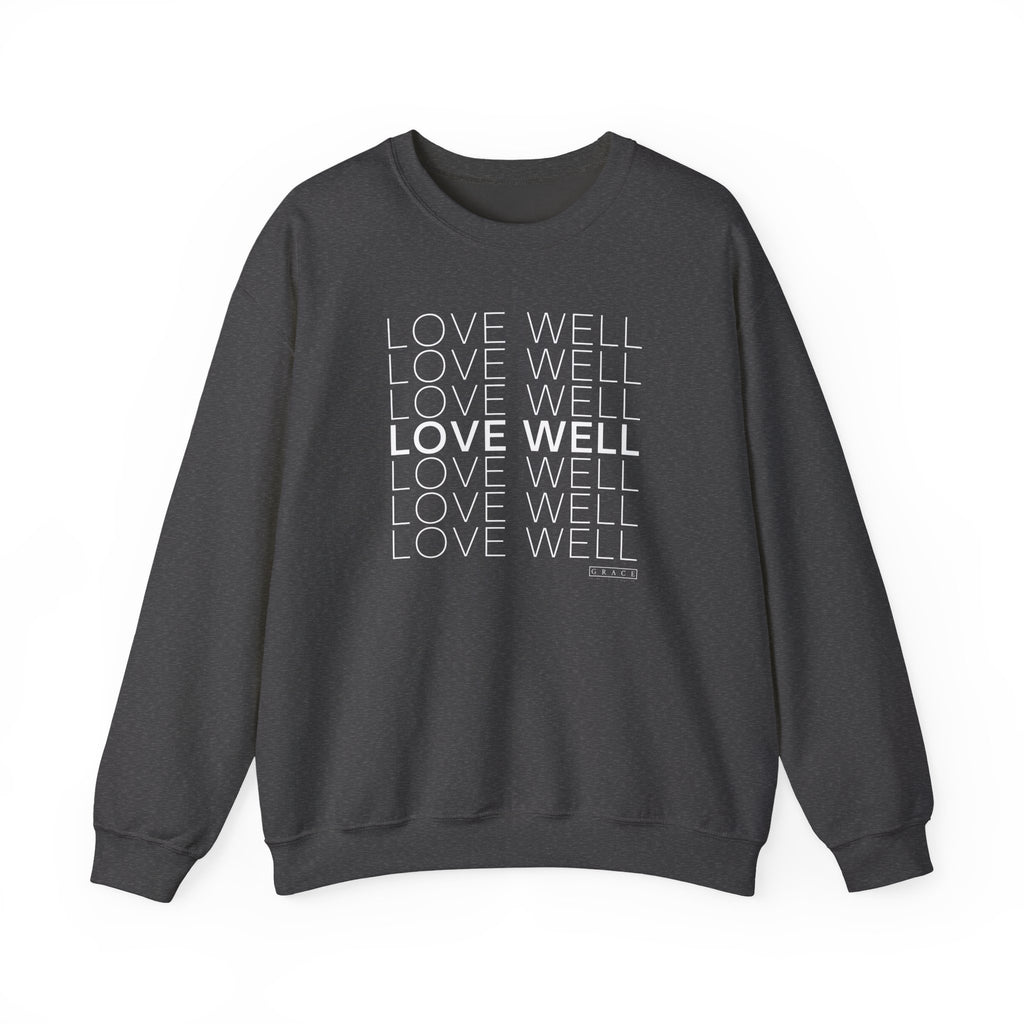 Love Well Repeated Graphic Sweatshirt — Minimalist Crewneck