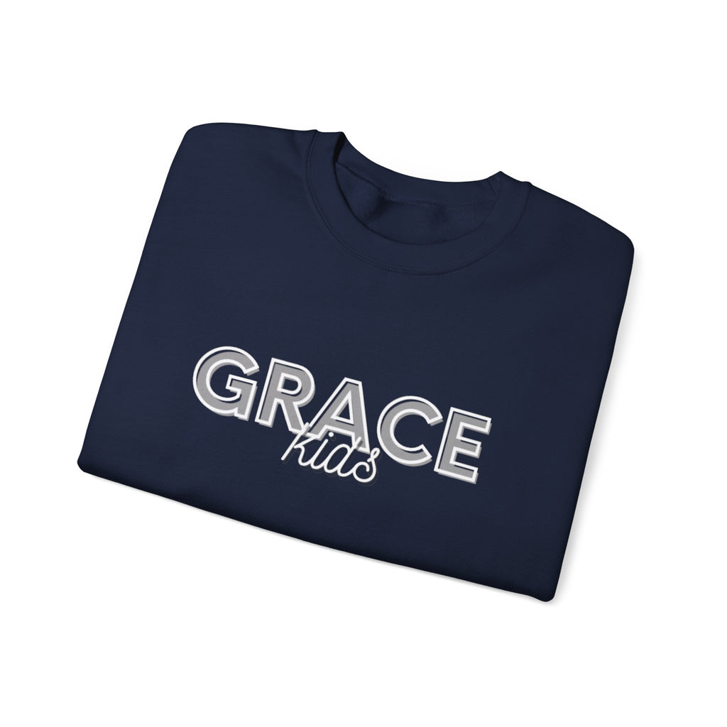 Grace Kids Sweatshirt — Soft Crewneck, "GRACE kids", Embroidered Design