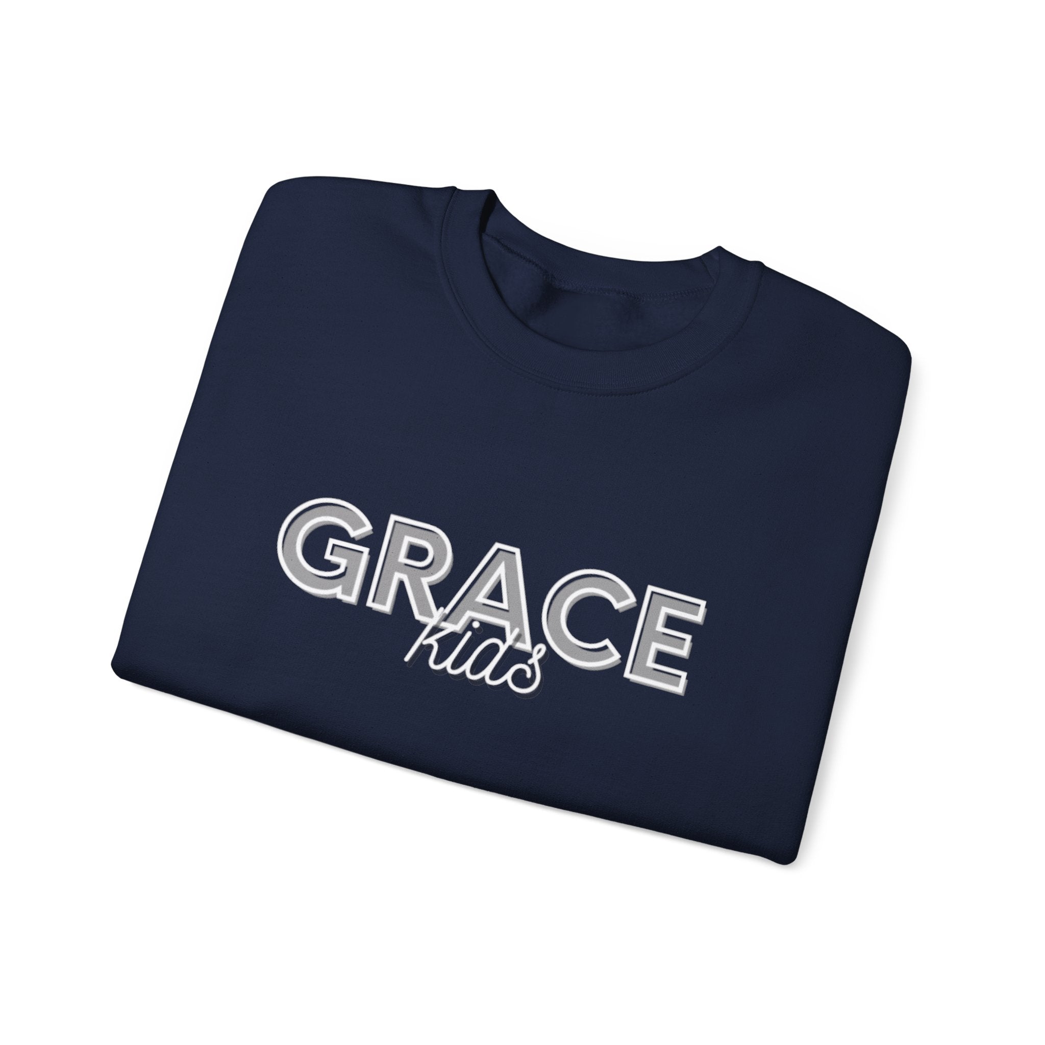 Grace Kids Sweatshirt — Soft Crewneck, "GRACE kids", Embroidered Design