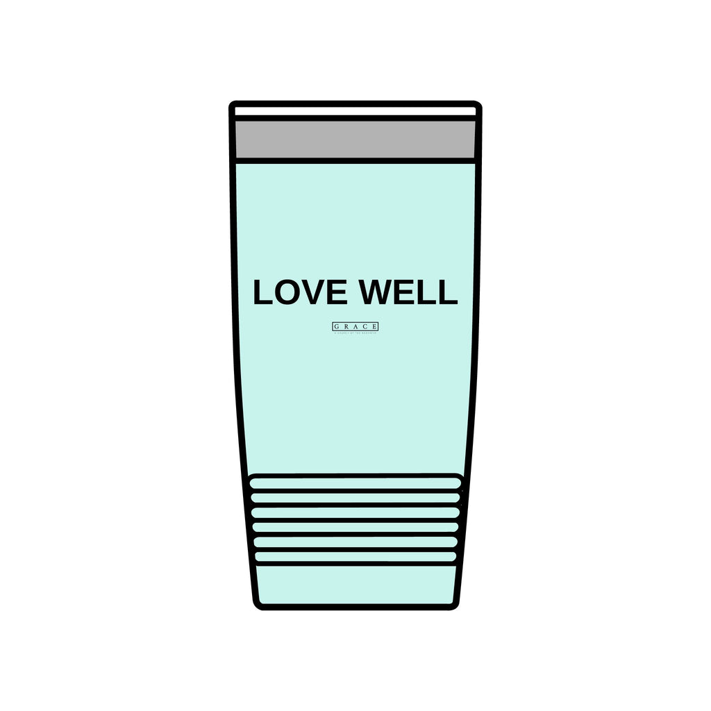 20oz Insulated Tumbler — "LOVE WELL" Travel Mug