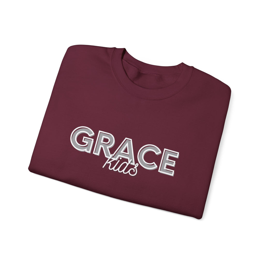 Grace Kids Sweatshirt — Soft Crewneck, "GRACE kids", Embroidered Design
