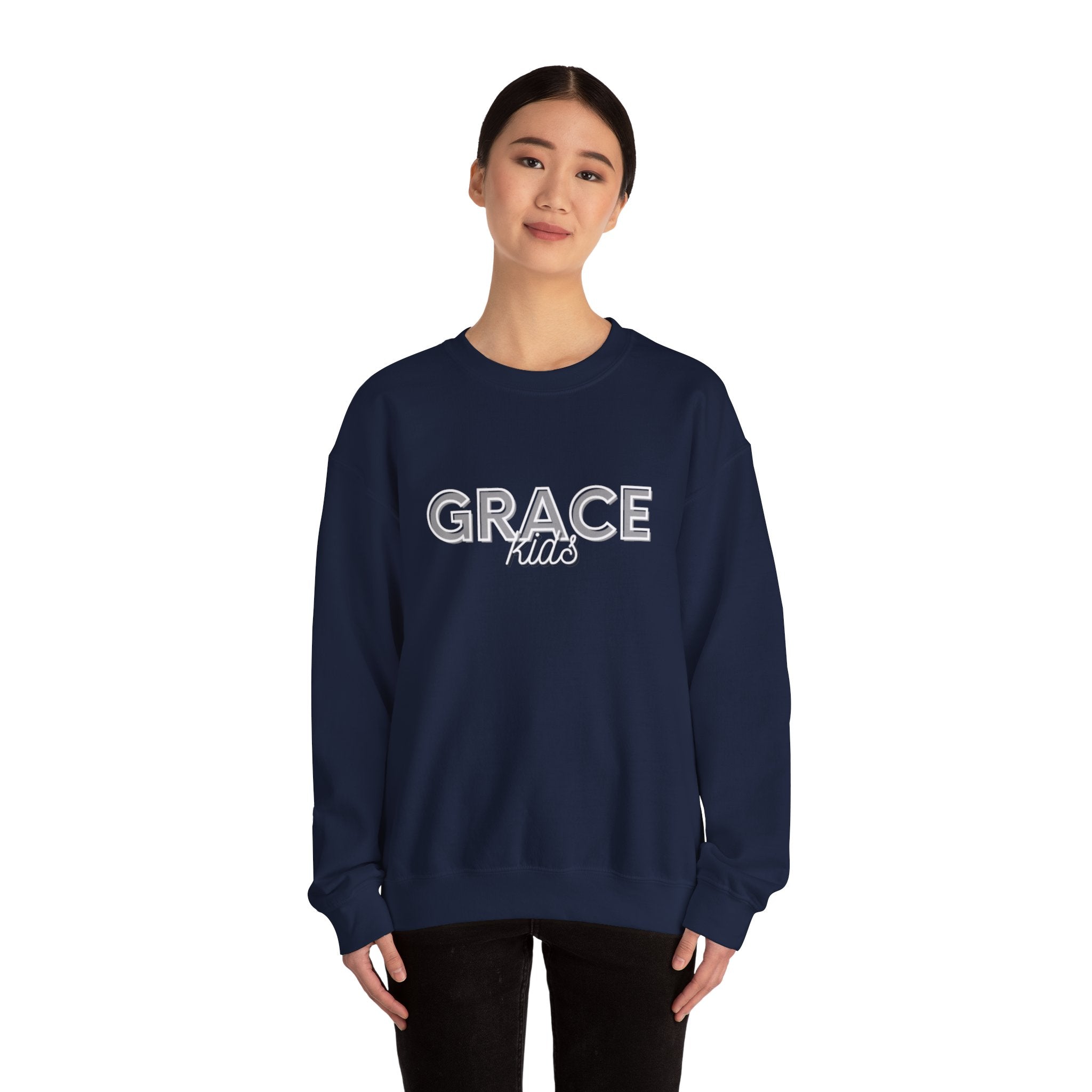 Grace Kids Sweatshirt — Soft Crewneck, "GRACE kids", Embroidered Design