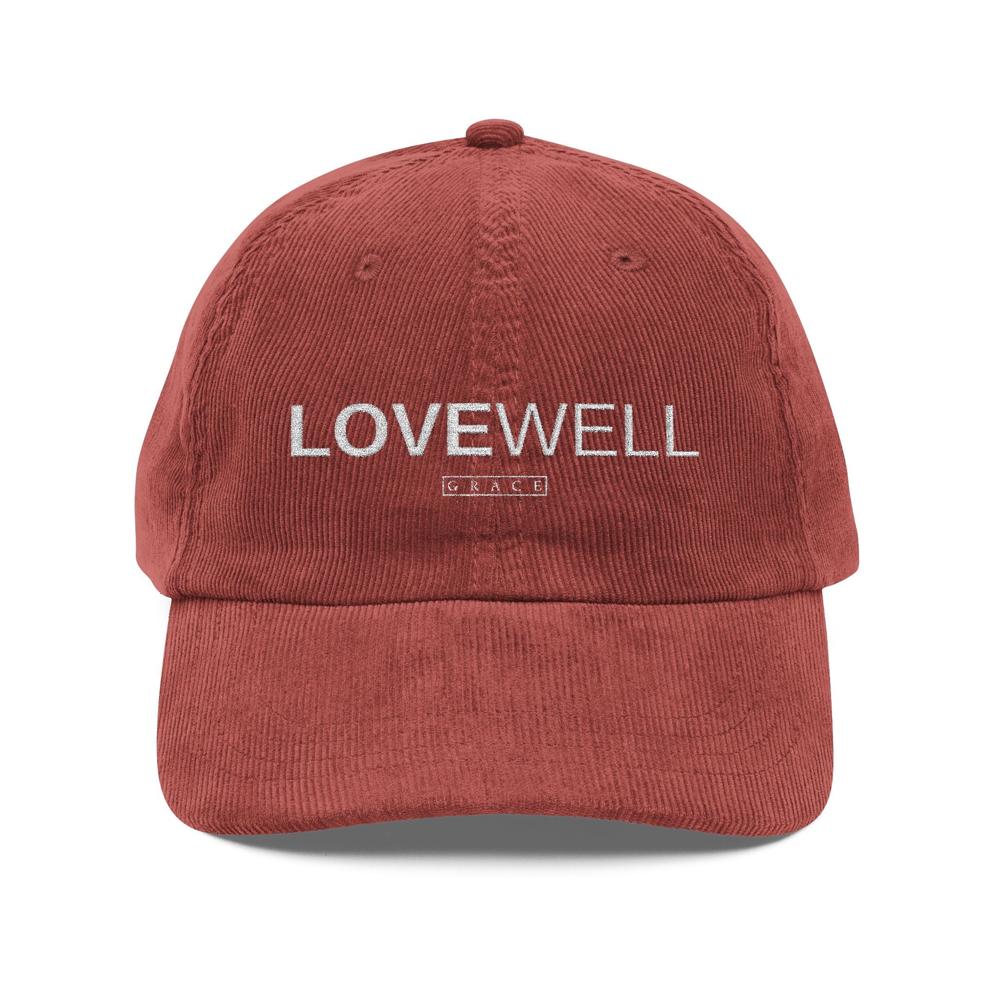LoveWell Embroidered Corduroy Cap – Vintage Baseball Hat