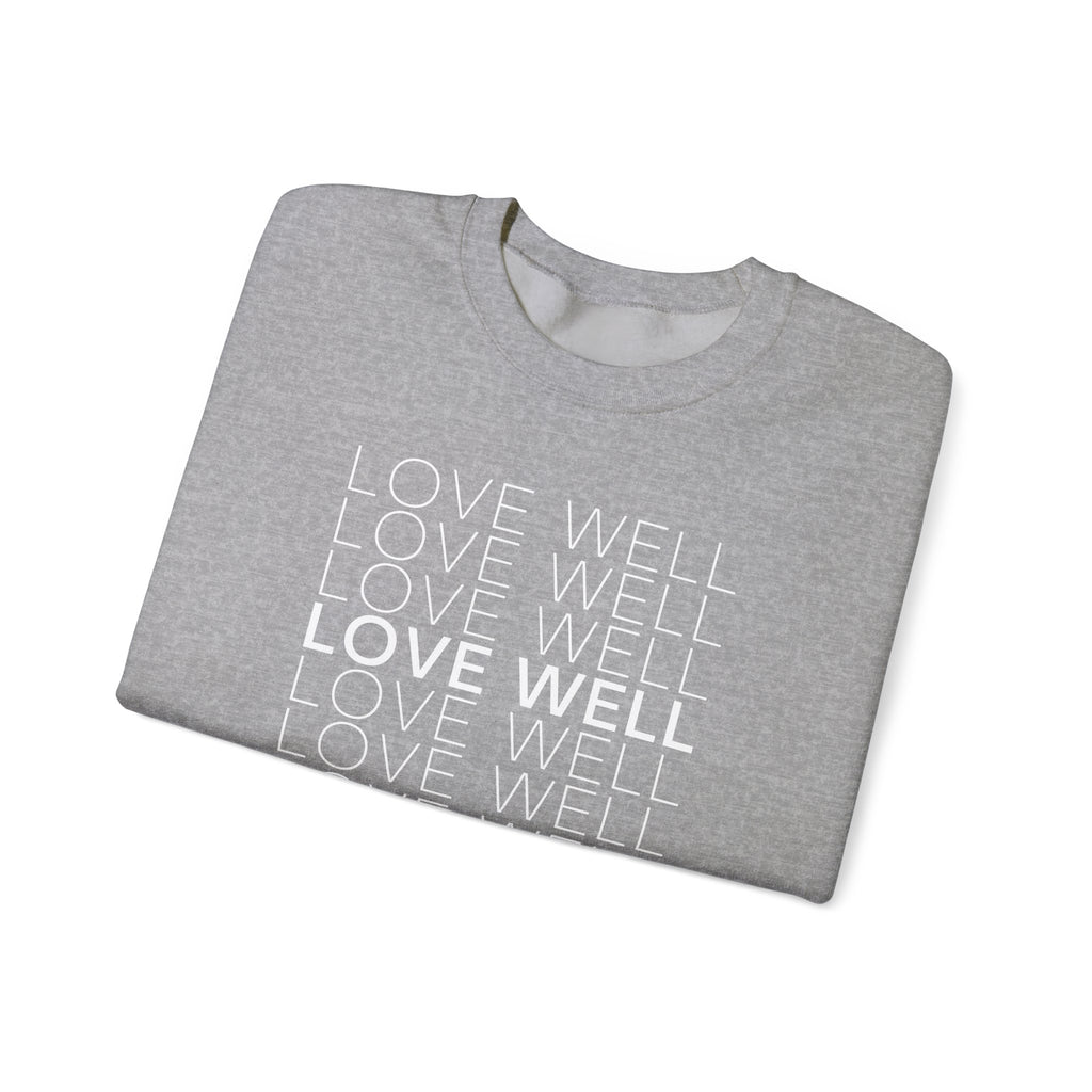 Love Well Repeated Graphic Sweatshirt — Minimalist Crewneck