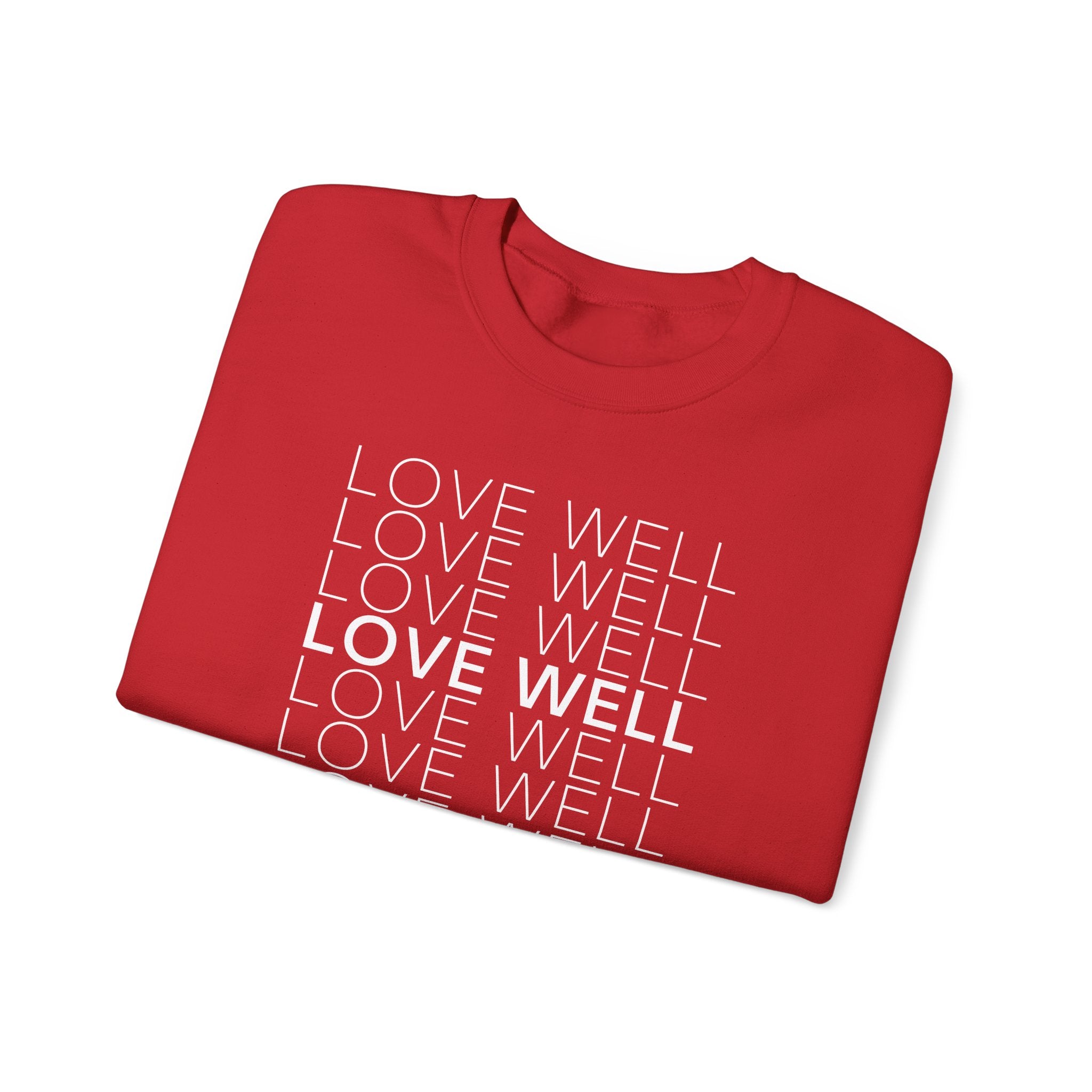 Love Well Repeated Graphic Sweatshirt — Minimalist Crewneck