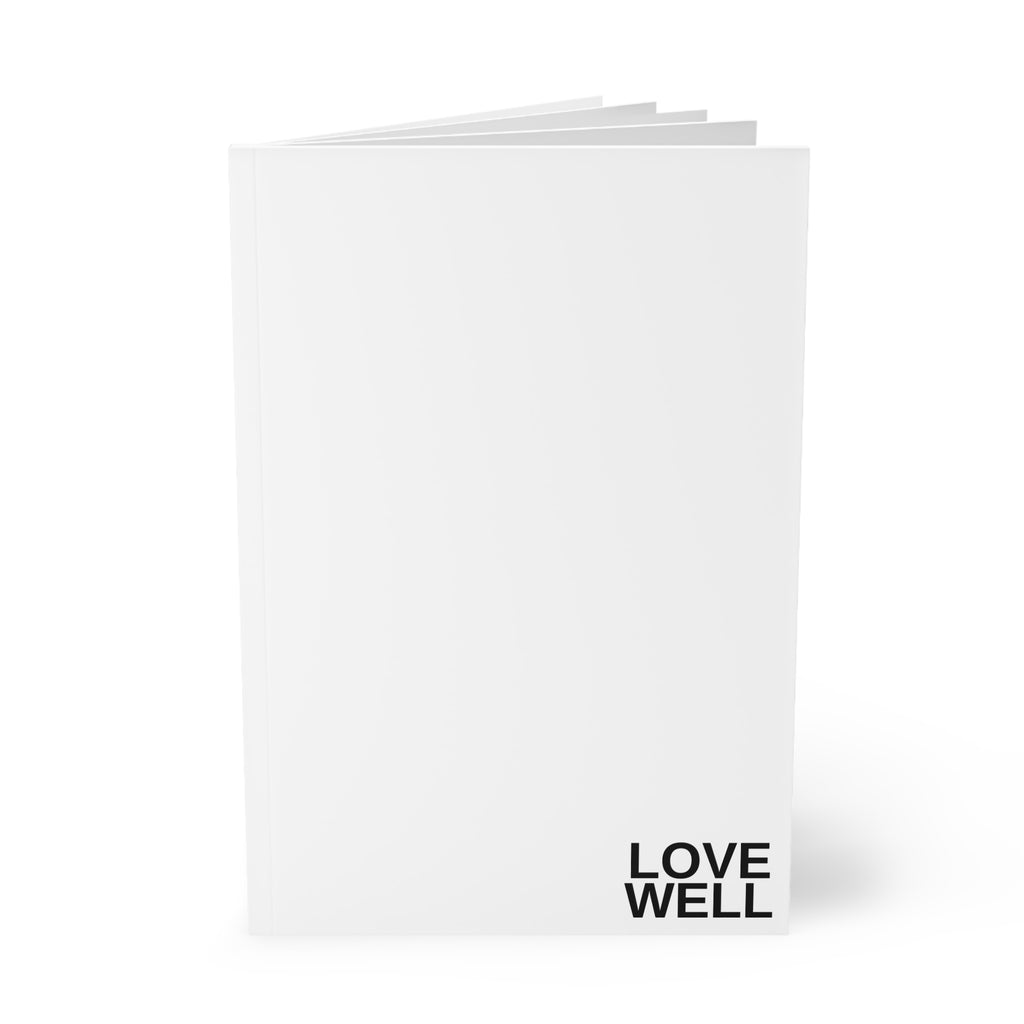 A5 Softcover Notebook — Minimalist 'Love Well' / 'Grace' Journal