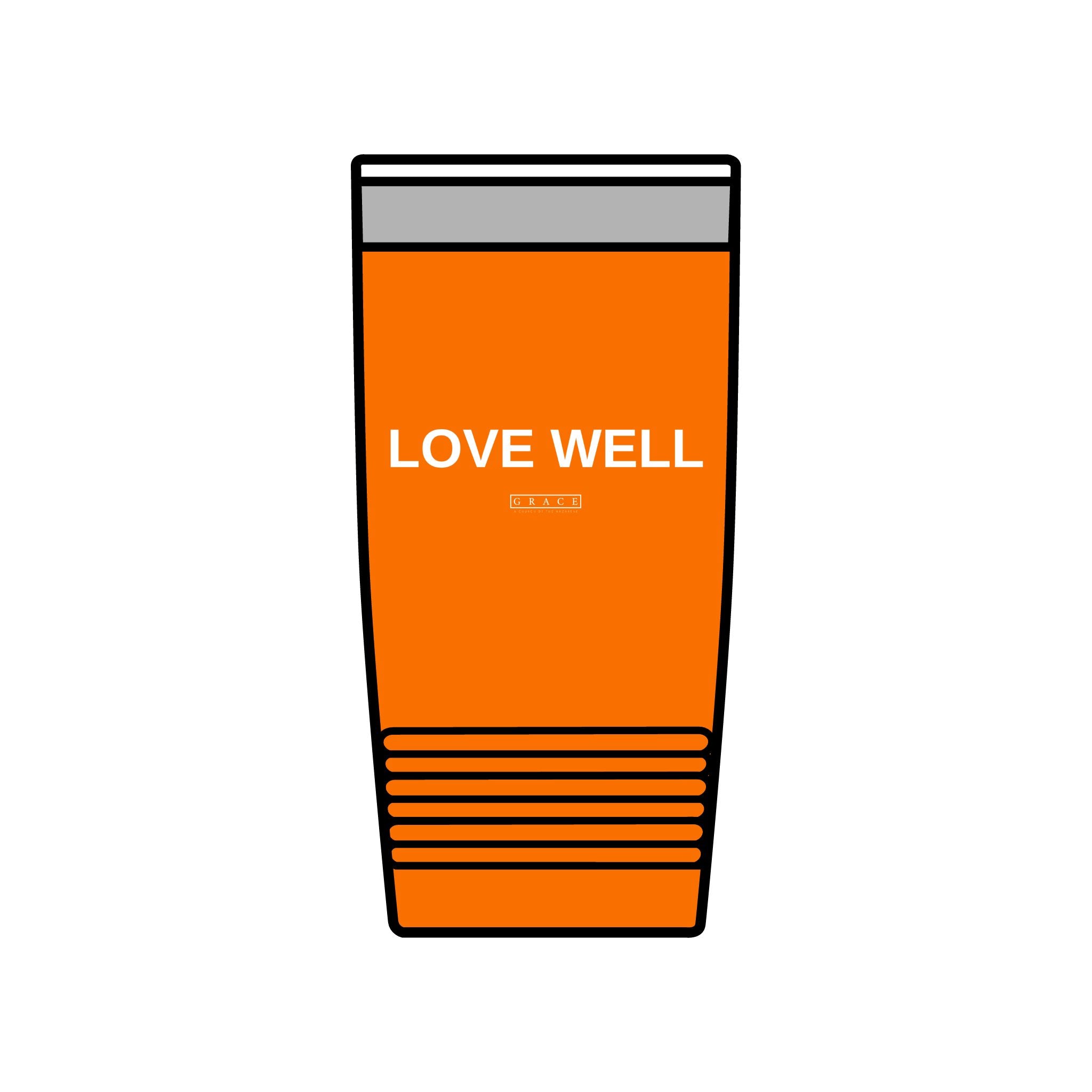 20oz Insulated Tumbler — "LOVE WELL" Travel Mug