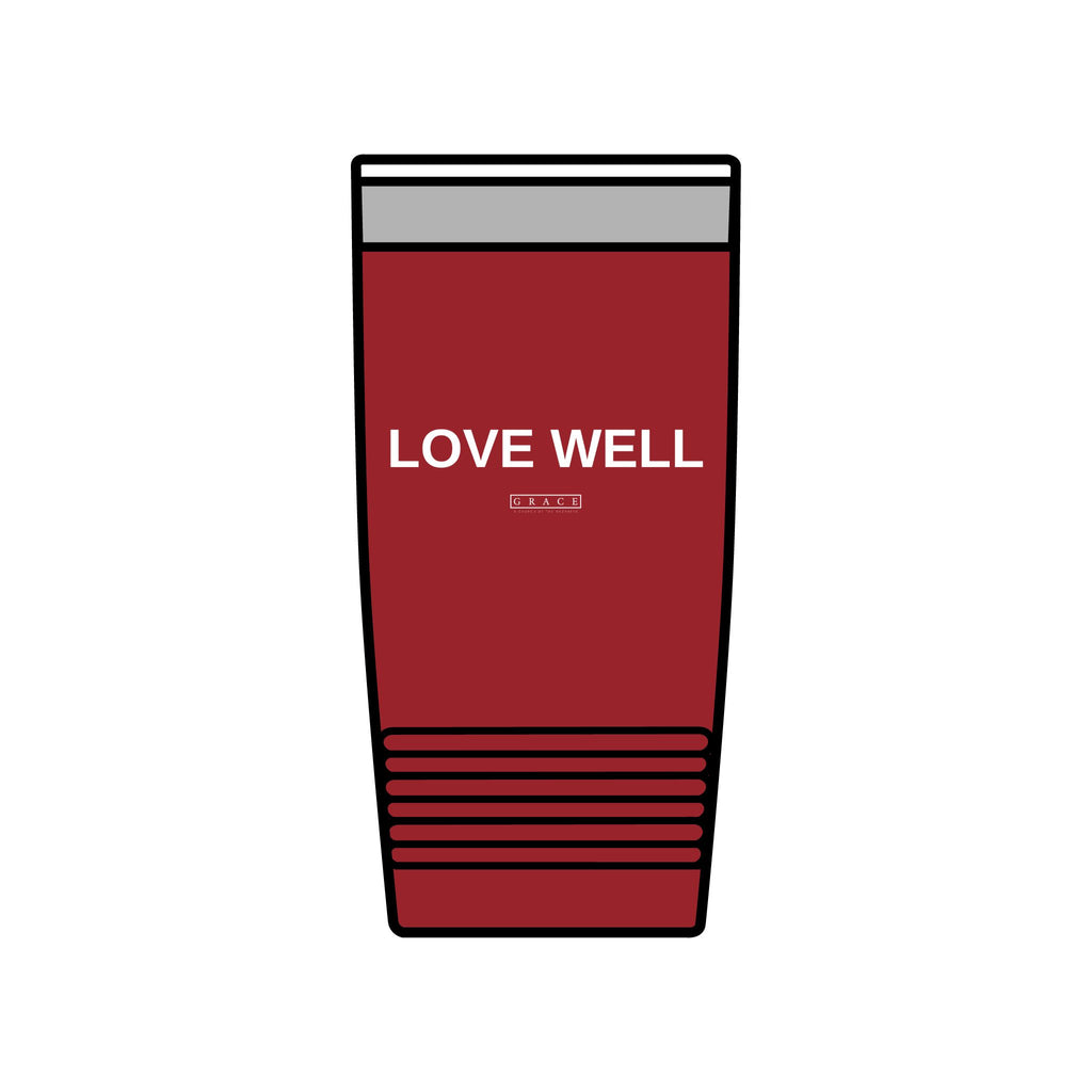 20oz Insulated Tumbler — "LOVE WELL" Travel Mug
