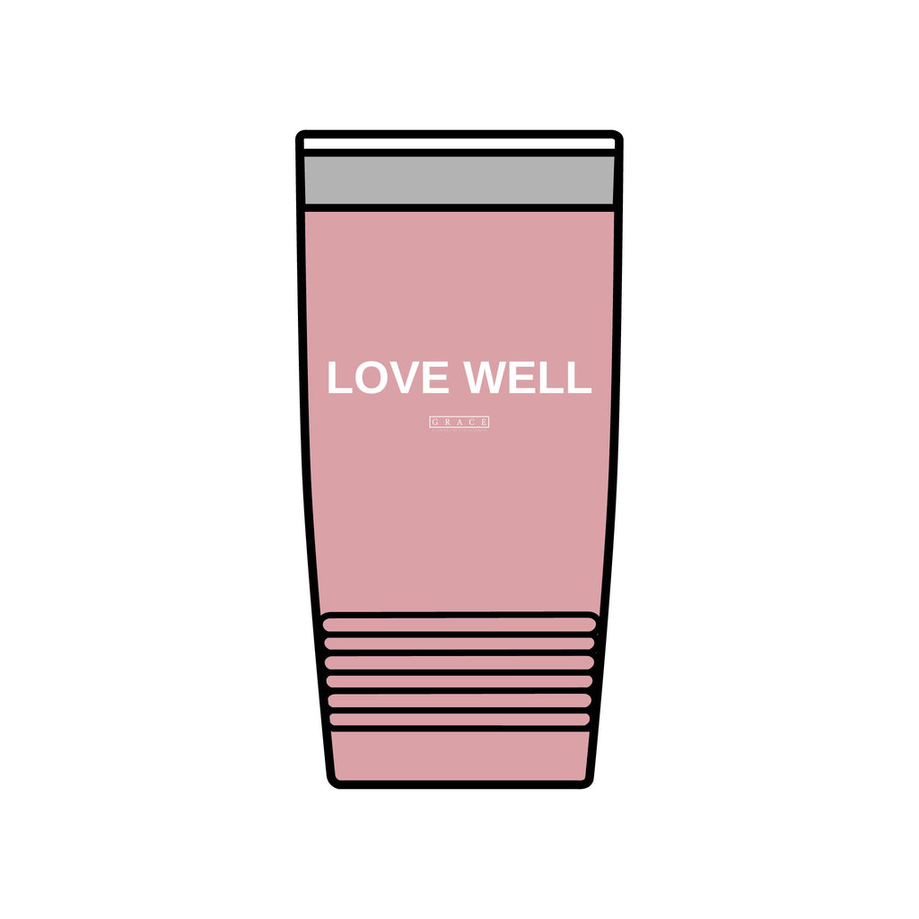 20oz Insulated Tumbler — "LOVE WELL" Travel Mug