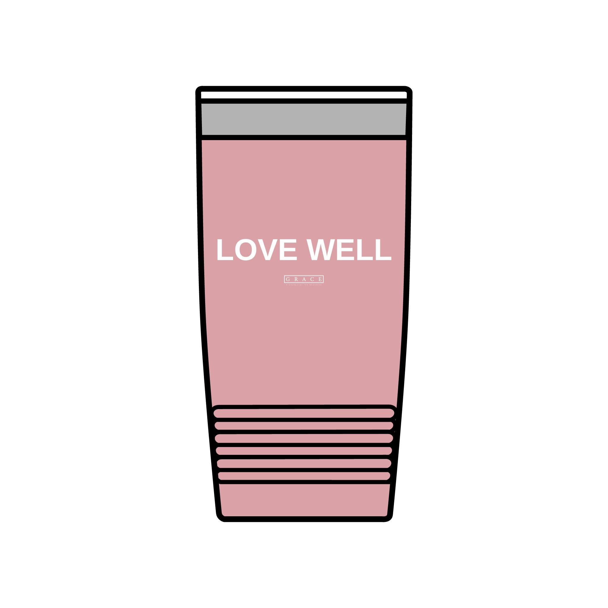 20oz Insulated Tumbler — "LOVE WELL" Travel Mug