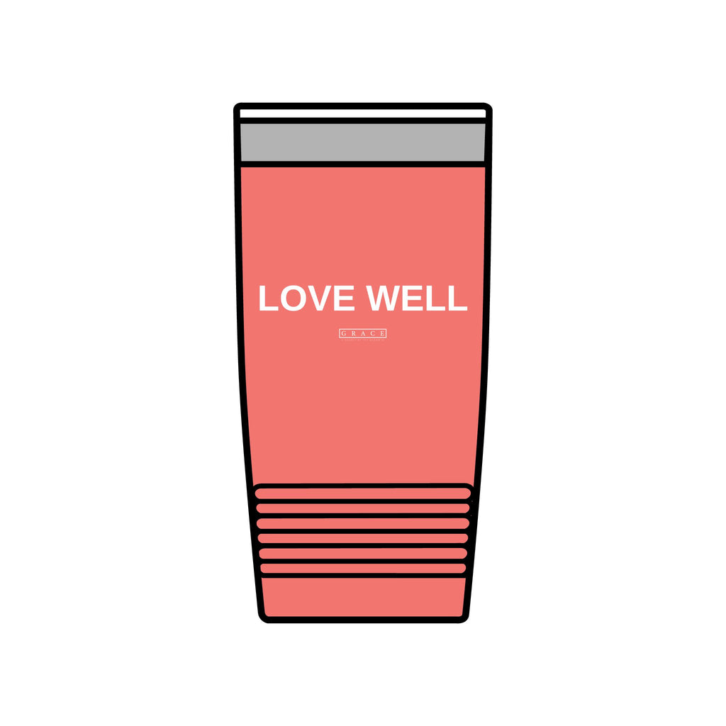 20oz Insulated Tumbler — "LOVE WELL" Travel Mug