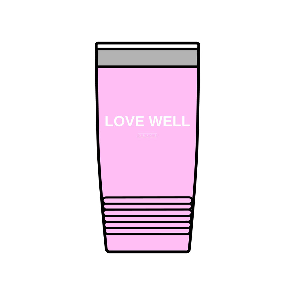 20oz Insulated Tumbler — "LOVE WELL" Travel Mug