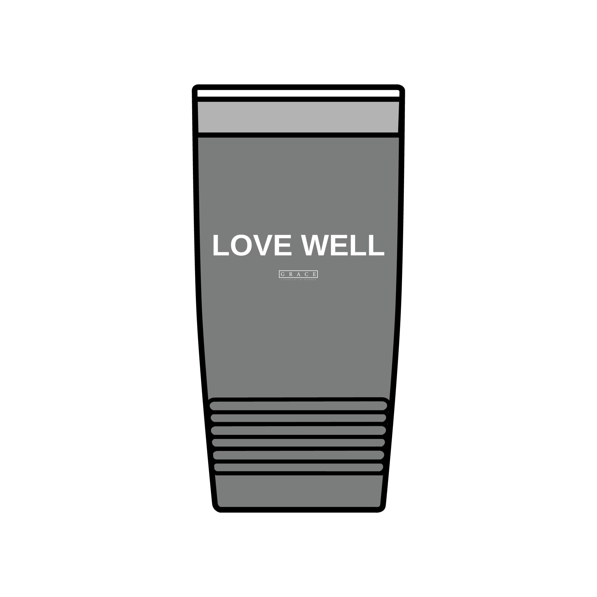 20oz Insulated Tumbler — "LOVE WELL" Travel Mug