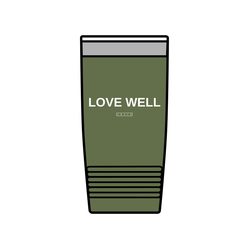 20oz Insulated Tumbler — "LOVE WELL" Travel Mug