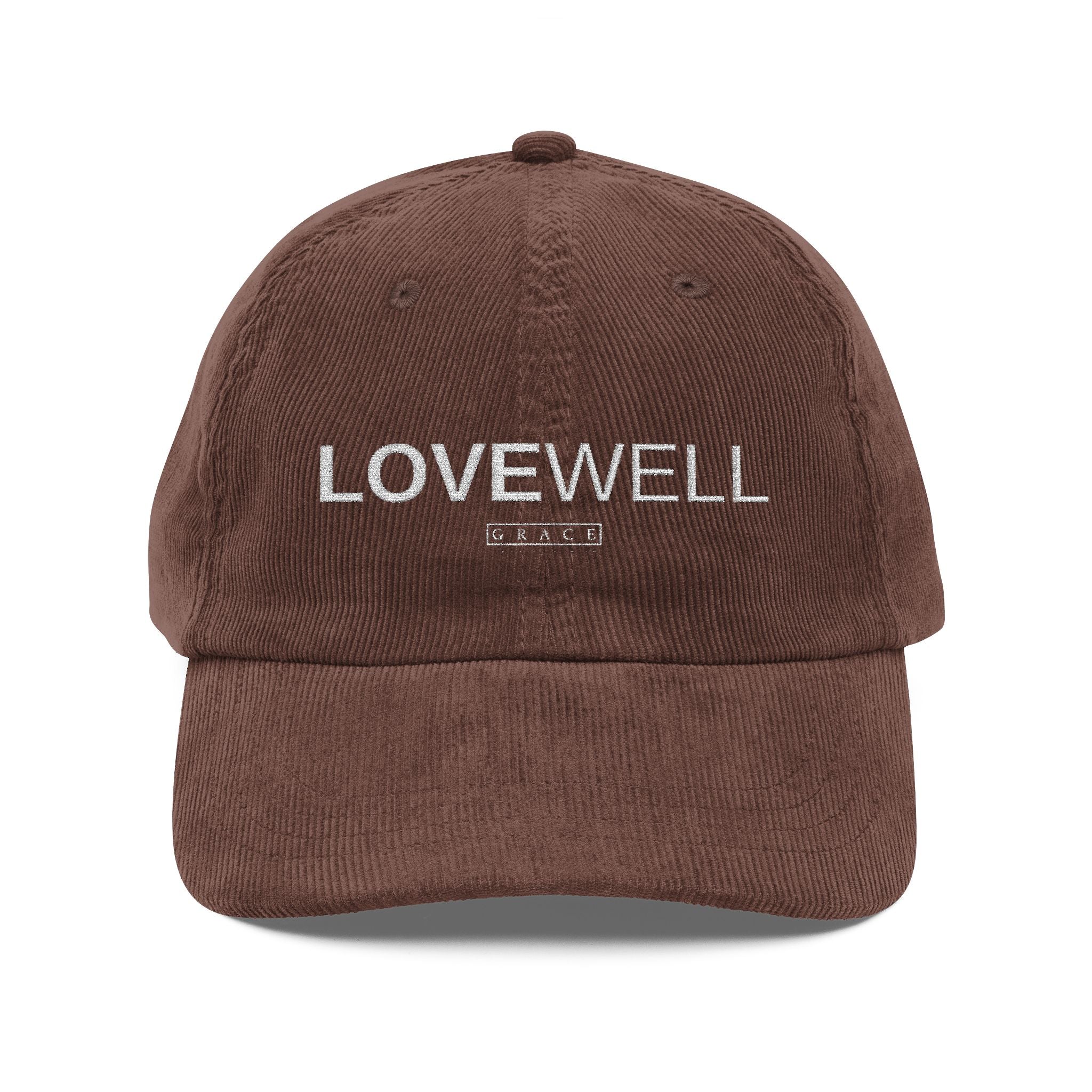 LoveWell Embroidered Corduroy Cap – Vintage Baseball Hat