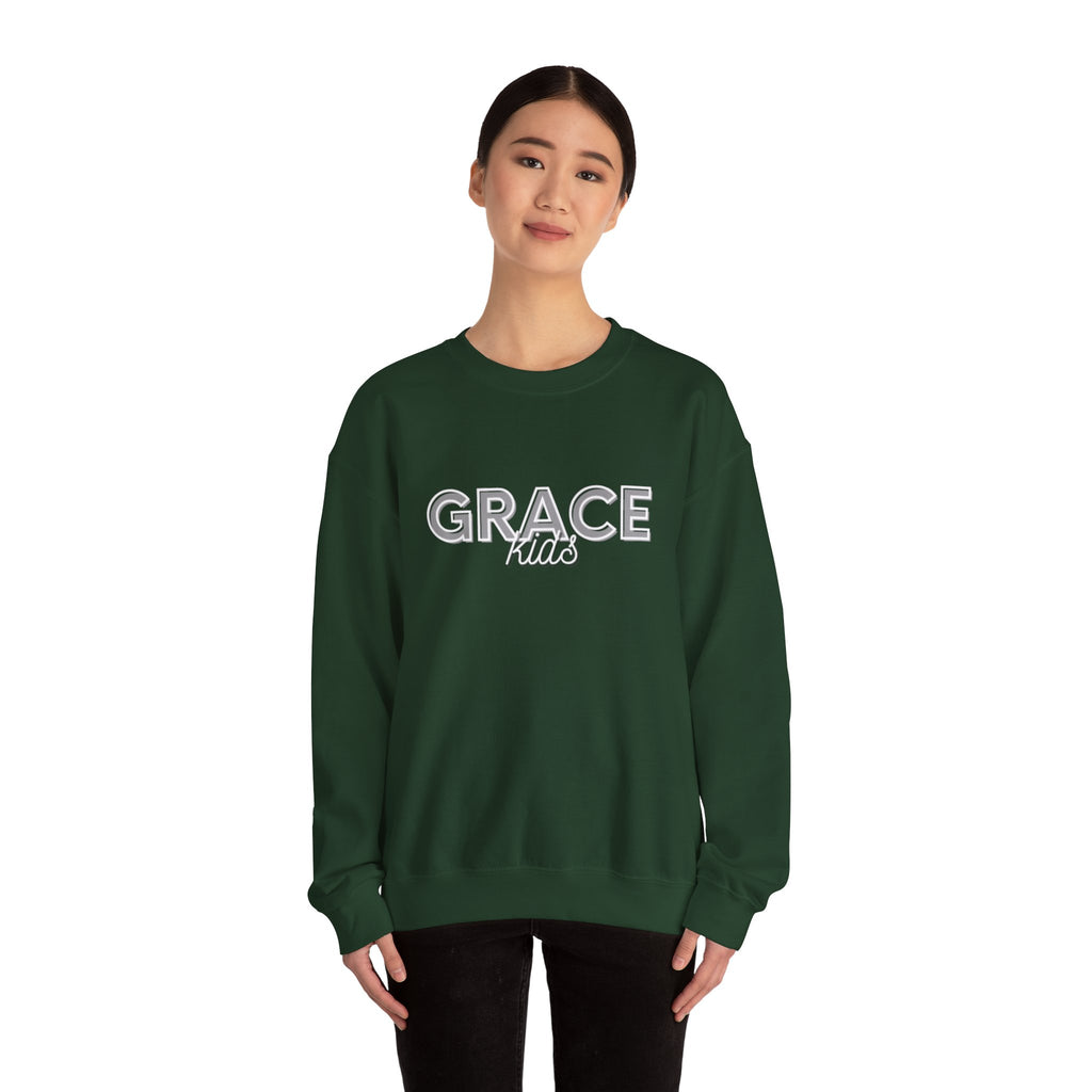 Grace Kids Sweatshirt — Soft Crewneck, "GRACE kids", Embroidered Design