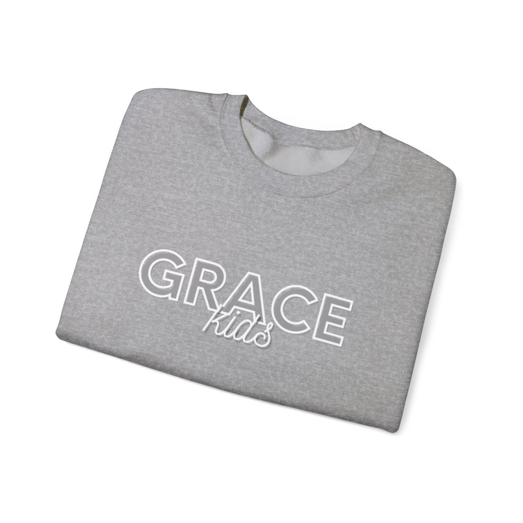 Grace Kids Sweatshirt — Soft Crewneck, "GRACE kids", Embroidered Design
