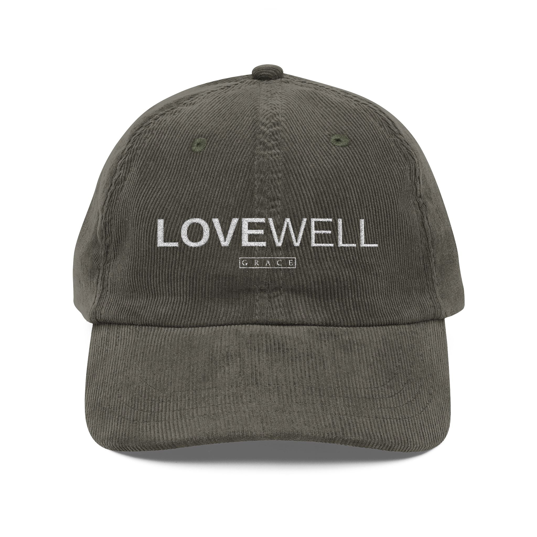 LoveWell Embroidered Corduroy Cap – Vintage Baseball Hat