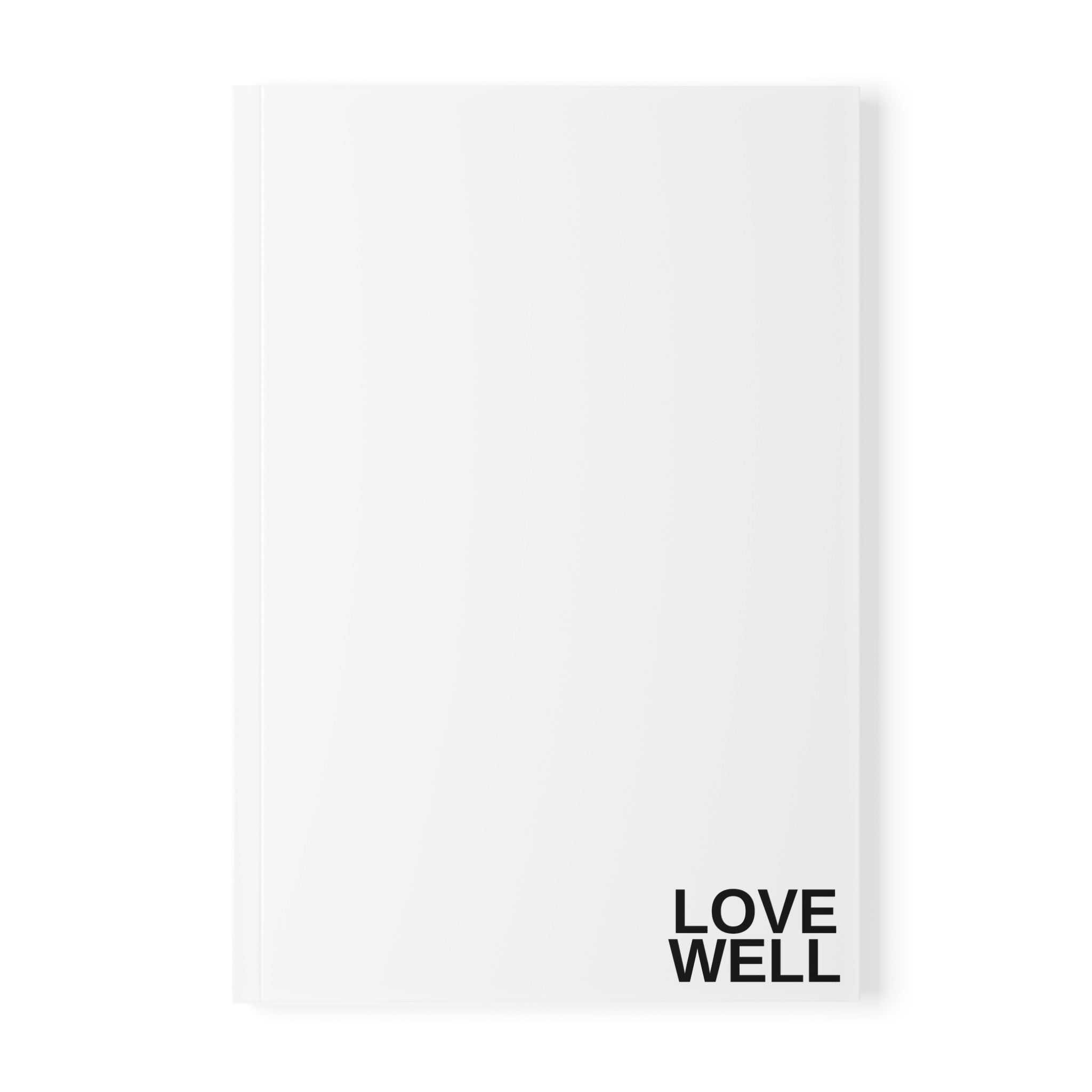 A5 Softcover Notebook — Minimalist 'Love Well' / 'Grace' Journal