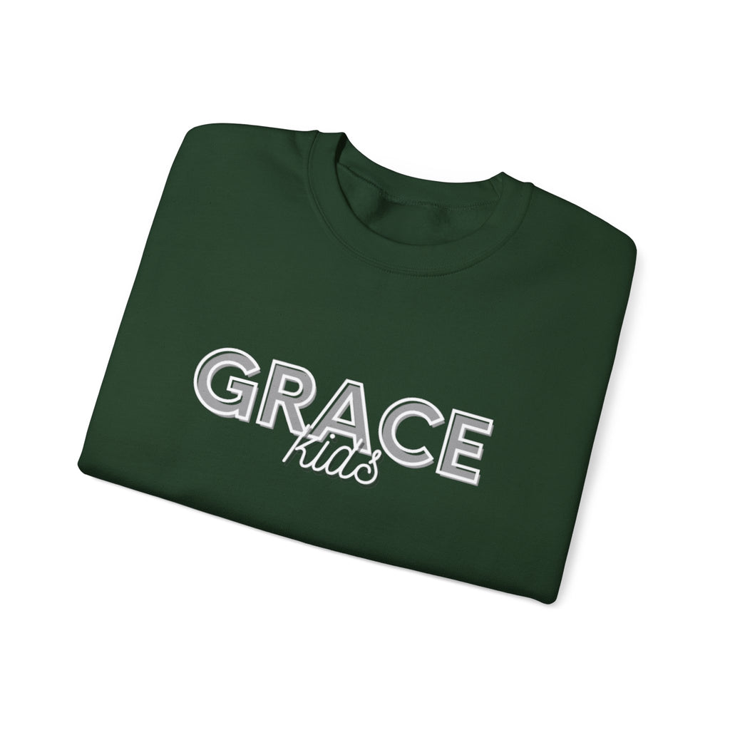 Grace Kids Sweatshirt — Soft Crewneck, "GRACE kids", Embroidered Design