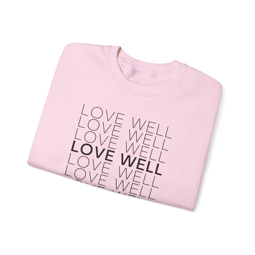 Love Well Repeated Graphic Sweatshirt — Minimalist Crewneck