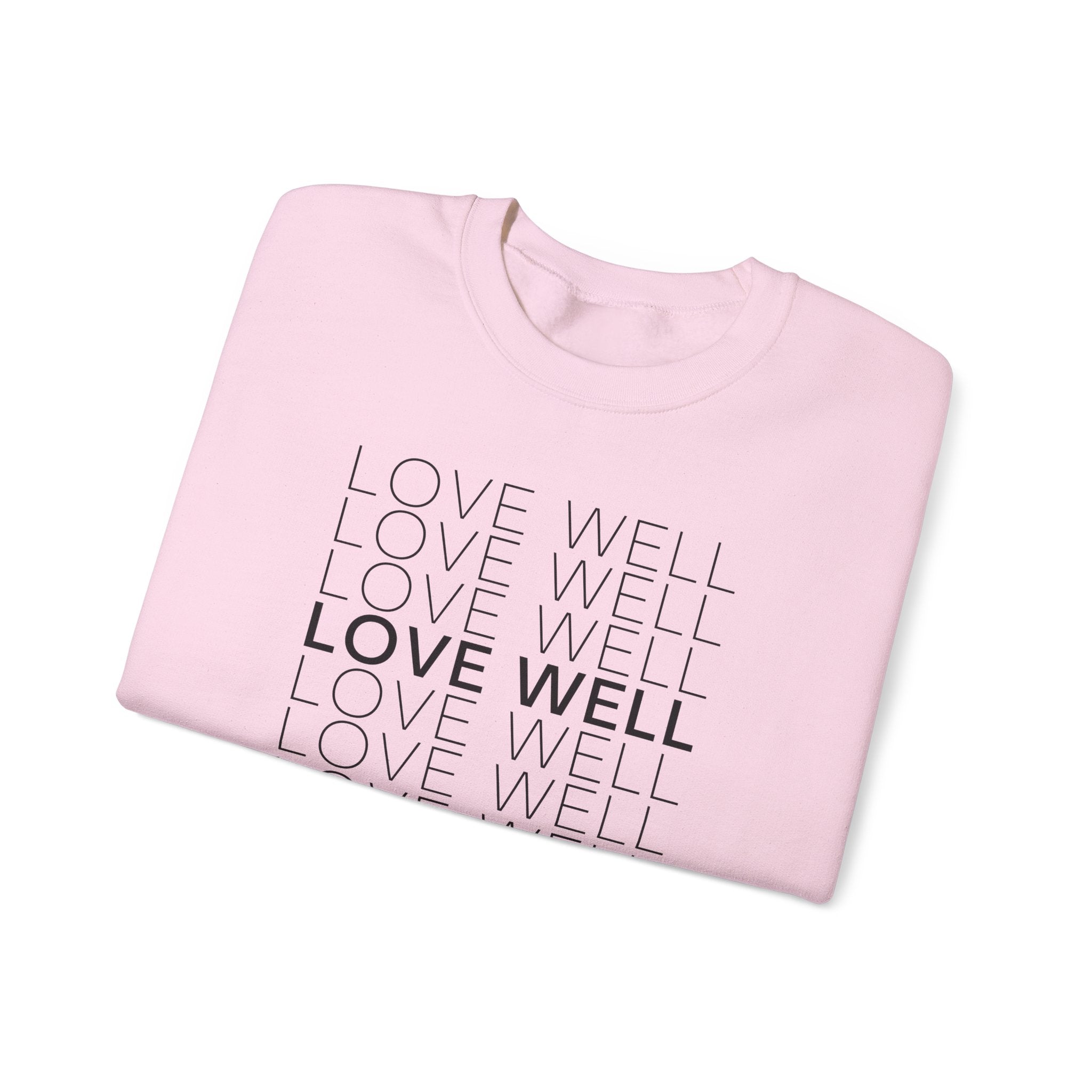 Love Well Repeated Graphic Sweatshirt — Minimalist Crewneck