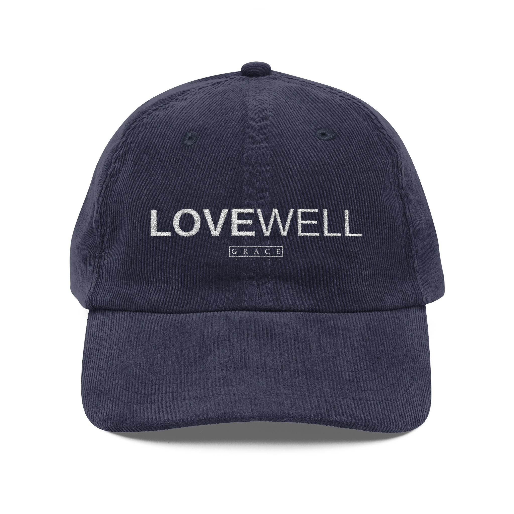 LoveWell Embroidered Corduroy Cap – Vintage Baseball Hat
