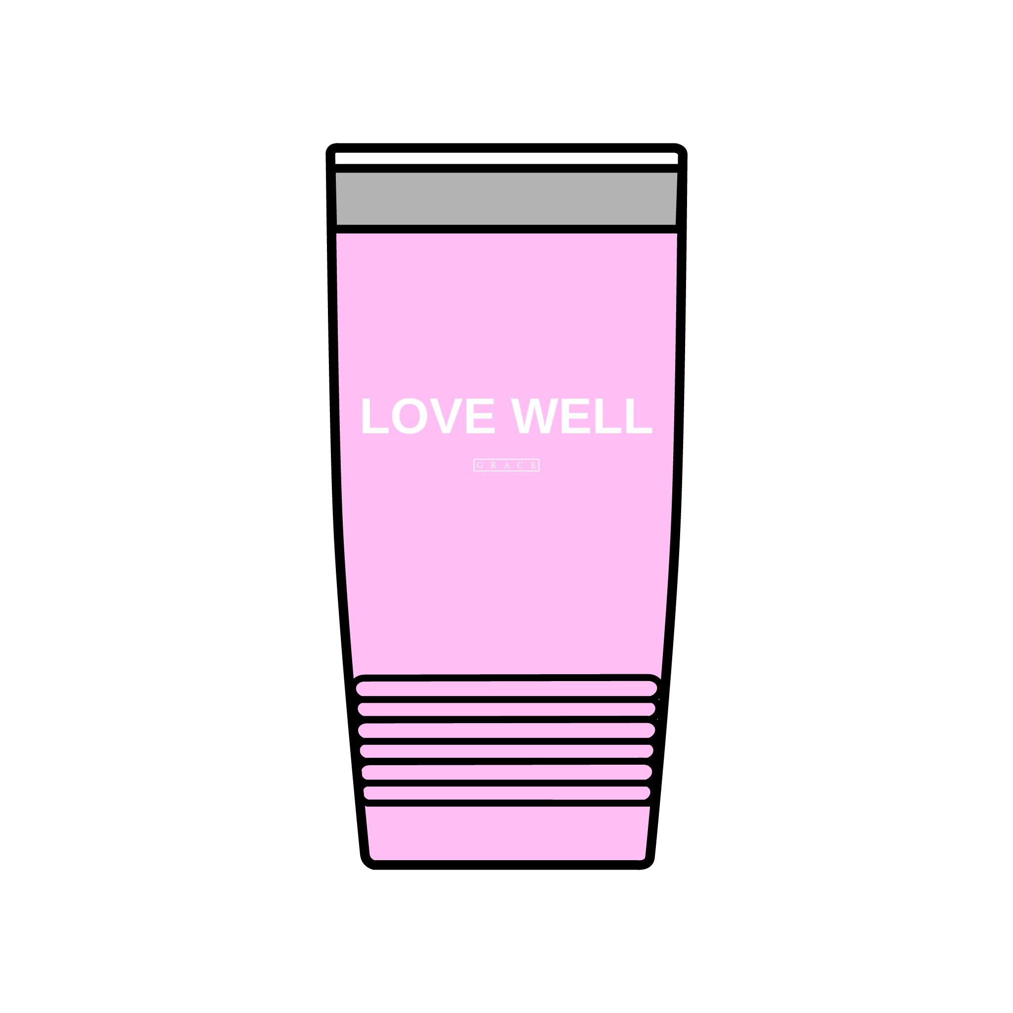 20oz Insulated Tumbler — "LOVE WELL" Travel Mug