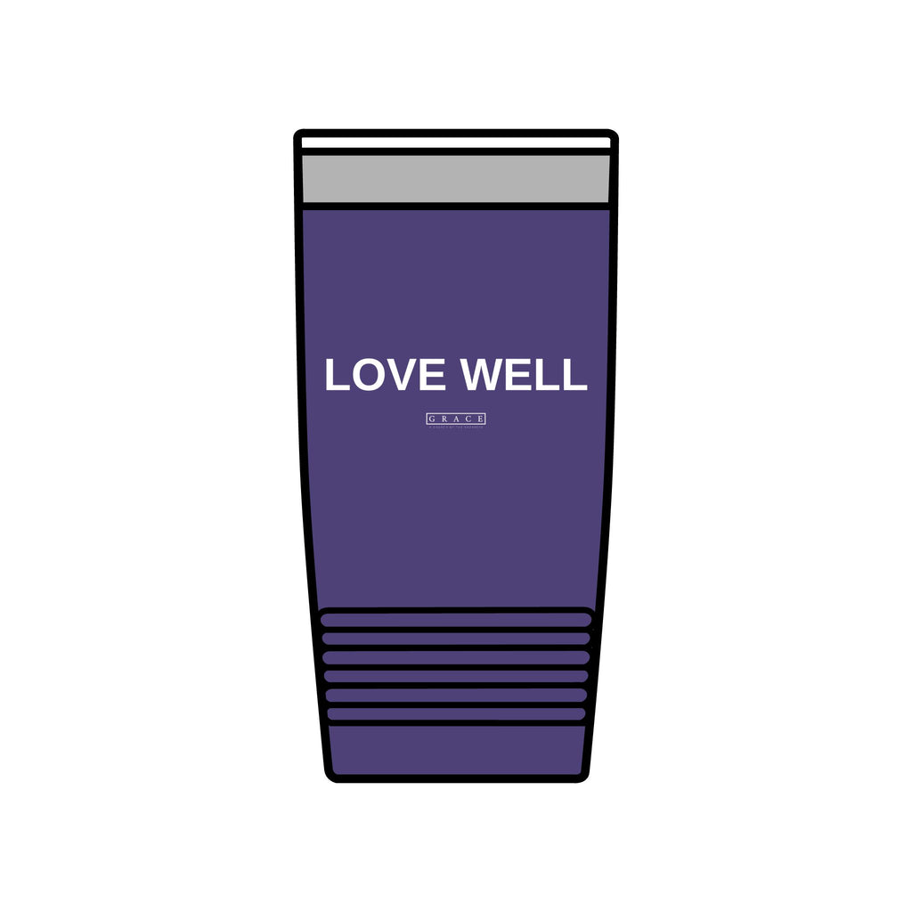 20oz Insulated Tumbler — "LOVE WELL" Travel Mug